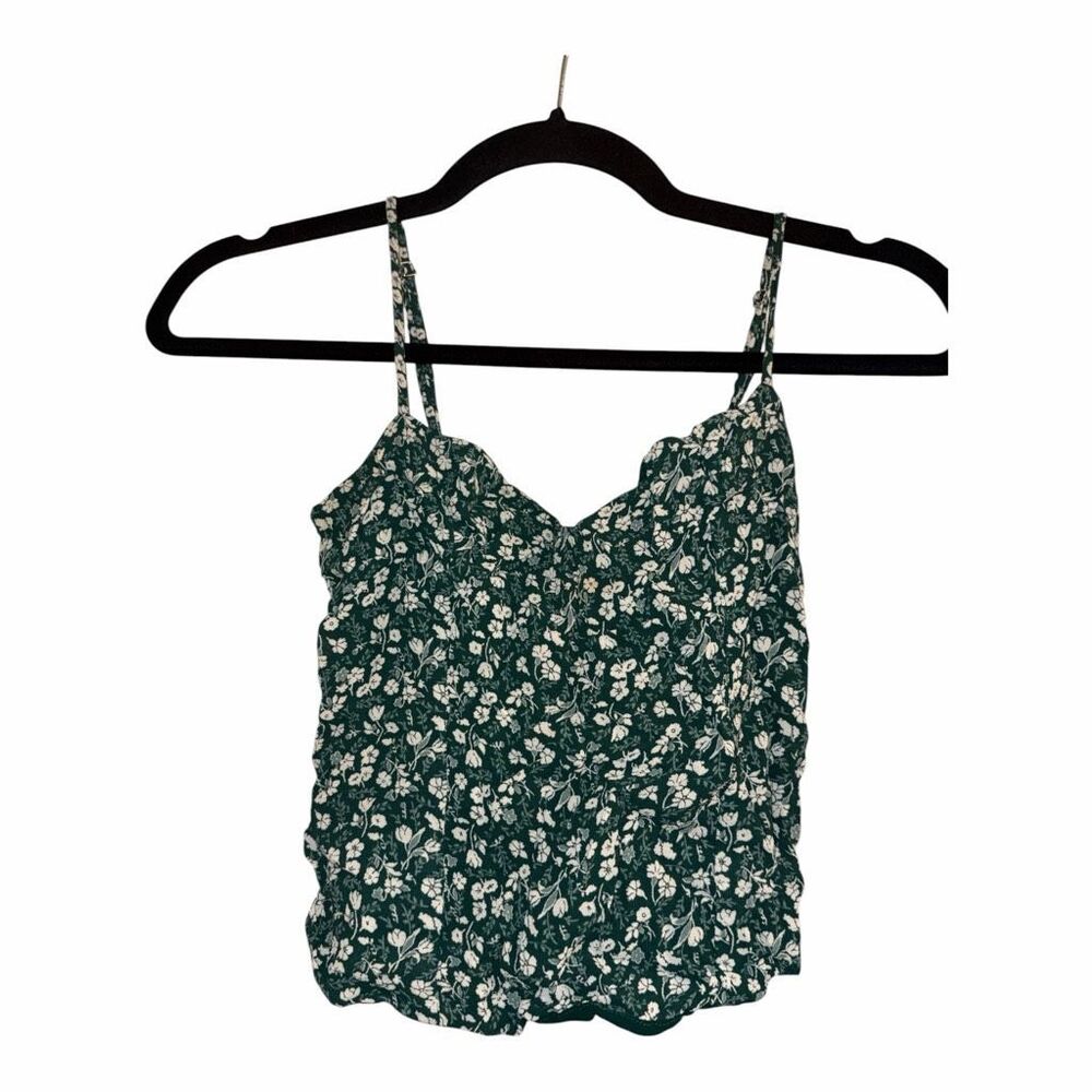 ✨Reformation Cosmo Floral Cami Green Sz 8 Top✨ - Picture 7 of 10